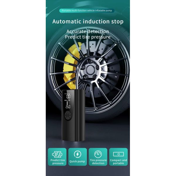 Portable Car Tire Inflator Air Compressor 150PSI Cordless Digital Tire Inflator