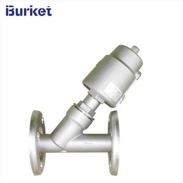 2-way Pneumatic SS304 Angle Seat Valve With SS304 Pneumatic Actuator