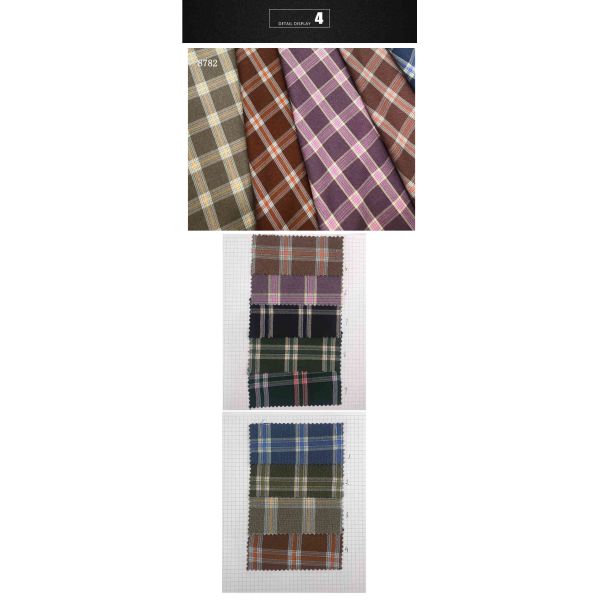 Пряжа вискозы полиэстера простирания покрасила холстинку TR проверяет шотландку Twill тканей