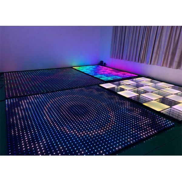 Outdoor P5 Video Stage Rental, Wedding Dance Floor Lights HD 64*32 Resolution