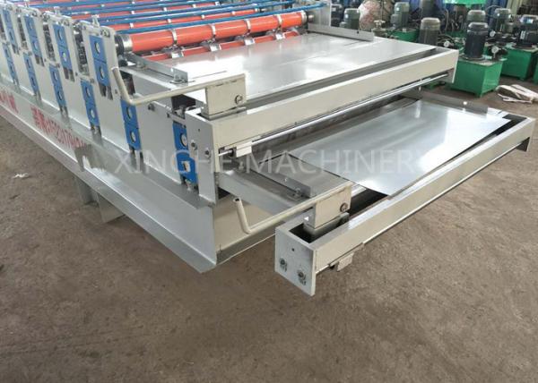 High Capacity Metal Roof Forming Machine For 0.3 - 0.8mm Thickness Steel Plate