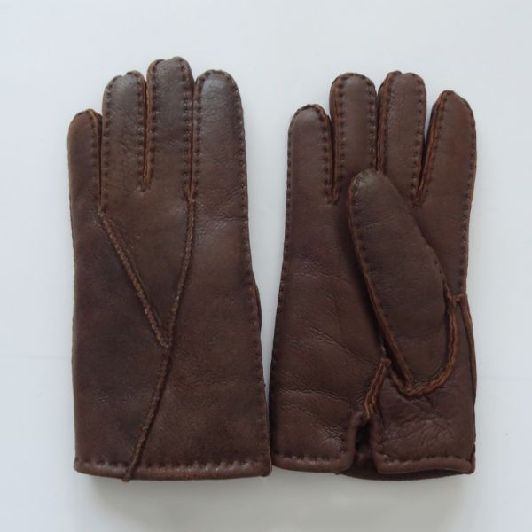 Promotional classical Y style winter sheepskin fur gloves