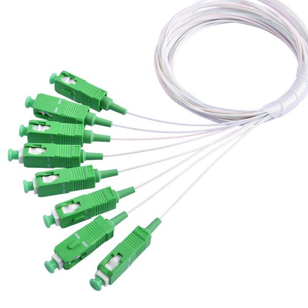 divisor de aço da fibra ótica do PLC do tubo do conector de 1x8 1x16 1X64 SC/APC
