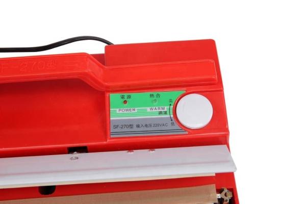 DUOQI SF-270 couleur rouge manuel plastique pressage à la main scellant pour emballage polyvalent