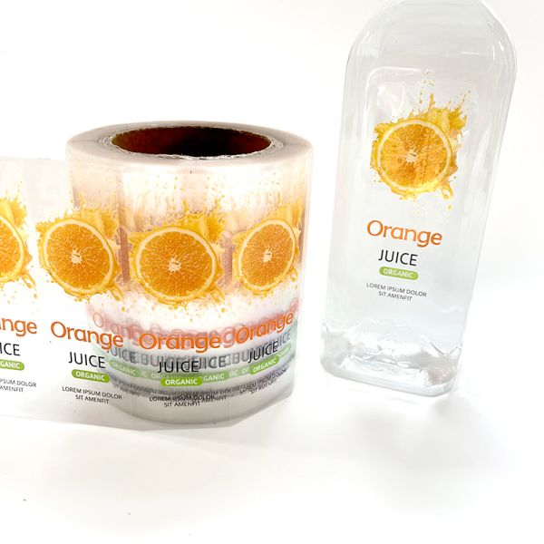 High Quality Customized Personalized Adhesive Juice Drink Waterproof Transparent Paper Sticker