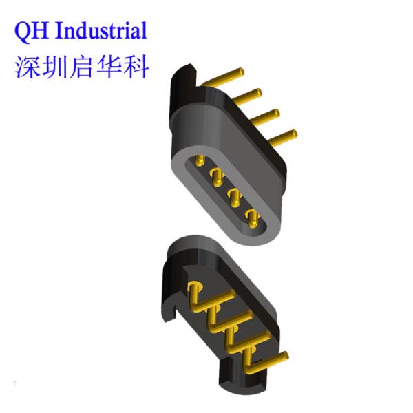 4Pin Russian Federation Mobile Phone Battery Connector Magnetic Spring Loaded Connector Magnetic Pogo Pin Usb Connector