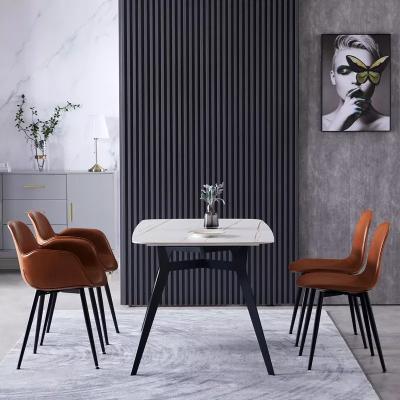 Dirt Resistant High End Kitchen Leather Chair Leather Cushion Dining Chair ISO9001