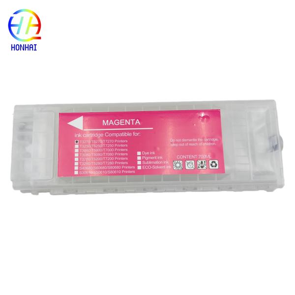 Cartucho de tinta recargable vacío T6941-T6945 para Epson SureColor Sc T3270 T7070 T5200 T3200 T7200 T5270 T7270 Impresora Cartucho de tinta recargable vacío con chip