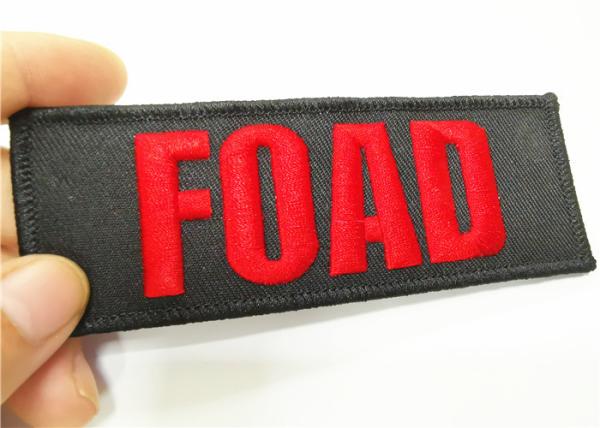 Custom 3D Puff Letter Embroidery Patches Iron - On Or Sew - On Garment