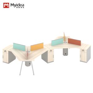 Modern design simple fashion abnormal desk to six-seat office furniture Support