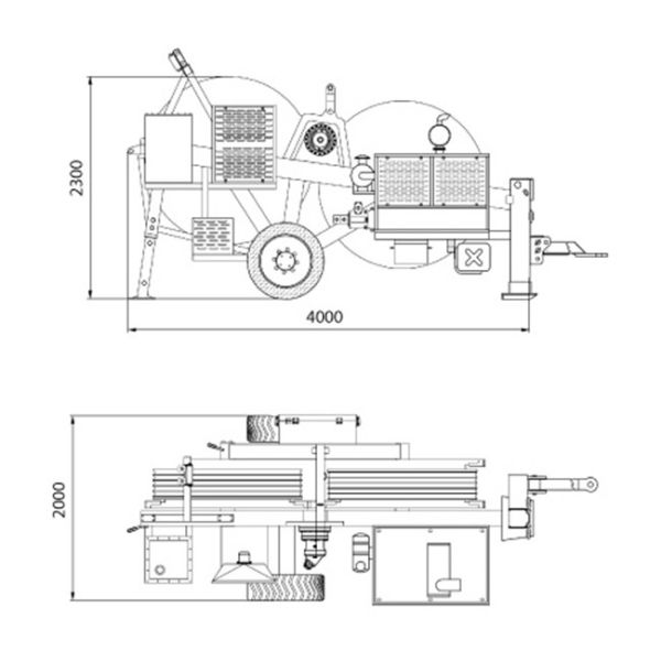 дизель Кумминс машины 35кн 3.5т напряжения тяги 48кв зубчатого кривошипного диска 1200мм дизельный (85хп) гидравлический