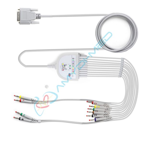 TPU Coated Ekg Ecg Cable Medical Materials For Dongjiang Biocare Nihon Kohden