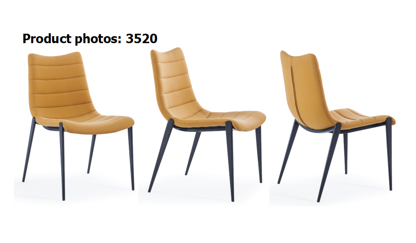 PU Modern Painted Dining Room Chairs With Painted Legs