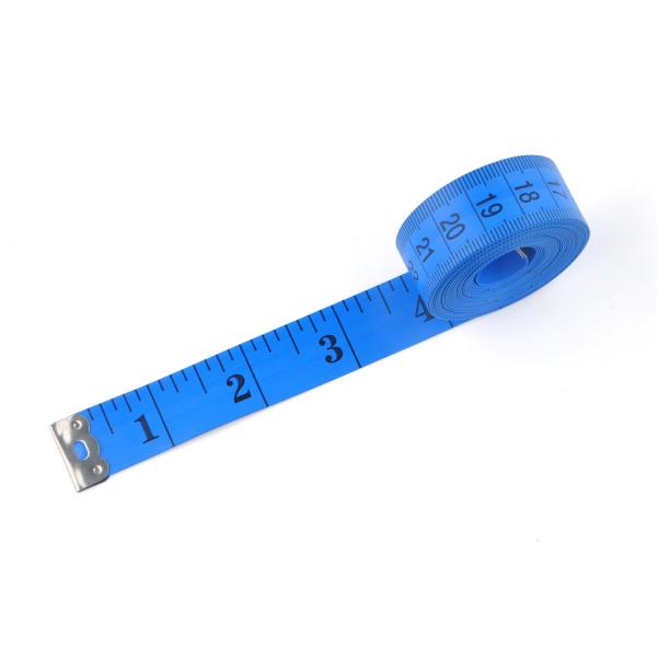 Soft Flexible 120 Inch Measuring Tape Blue For Body Weight Loss Measuring ODM