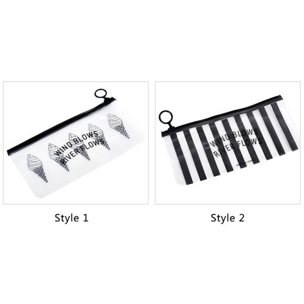 Eco Green Clear Transparent PVC Cosmetic Pouch