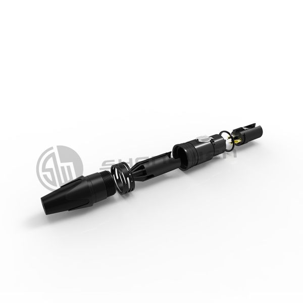 Видео XLR соединитель 10A водонепроницаемый женский 3 пинный разъединитель