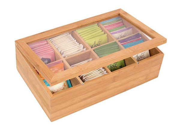 High quality Bamboo Storage Box for coffee or Tea Box with Lid