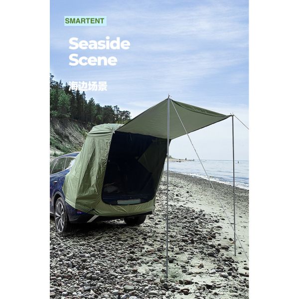 200*120*240CM Армейский зеленый водонепроницаемый серебристый полиэстер 210D внедорожник Кампинговая палатка Легкая установка для 2 человек Ультрафиолетовая защита