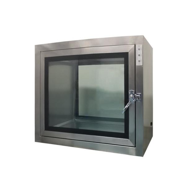Stainless Steel 220V 50HZ L600mm Cleanroom Pass Through Chambers