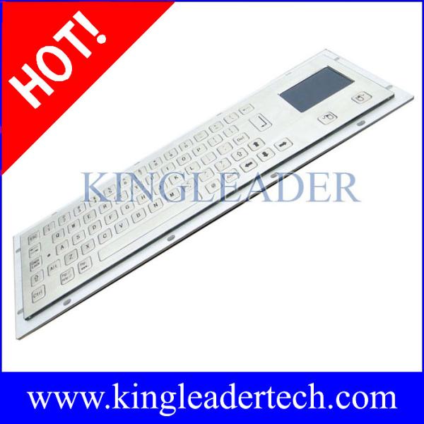 Teclado Vandalproof do quiosque da montagem do painel com nivelado/horizontalmente chaves e Touchpad