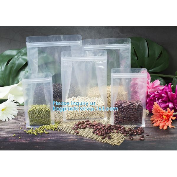 Ziplock And Heat Sealable Bags - Stand Up Food Storage Pouches - Safe Waterproof Packaging Barrier