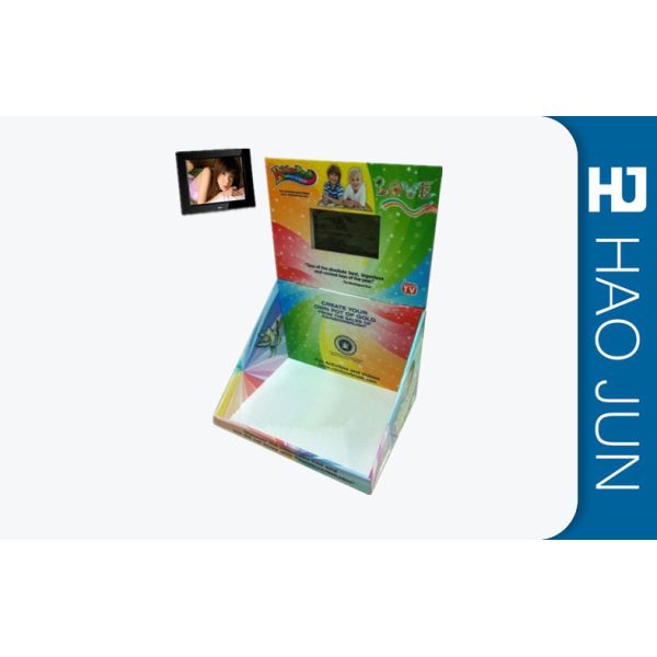 Small Retail Foldable Custom Cardboard Display Boxes With Lcd Screen