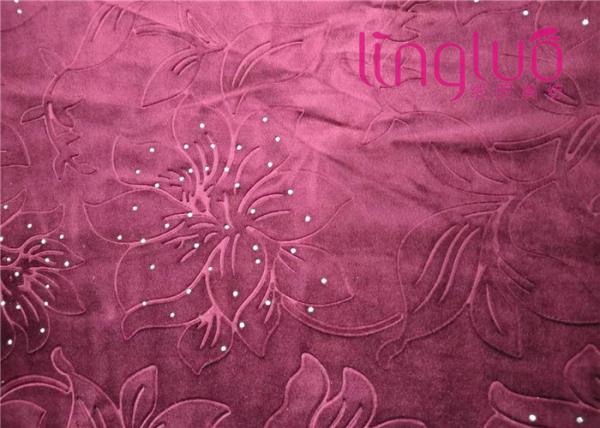 Factory Direct Italian Velvet Upholstery Fabric Diamond Decoration Embossed With TC Cloth