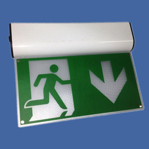 ROHS LED emergency exit sign of 5W LED in  Aluminum+Fireproofing PC