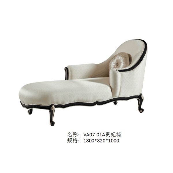 Custom made European design Long bench furniture by Fabric upholstered with Sliver painting legs