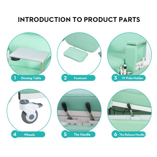 MN-BDC003 Mechanical Dialysis Hemodialysis Chair Blood Donation Donor Taking Beds Hospital Beds