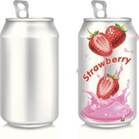 Latas abertas bebendo de alumínio 355ml STD da bebida da forma redonda para Juice Environmental Protection