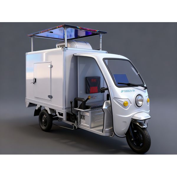 Electric Refrigerated Tricycle with 2°C~8°C and -20°C to -18°C Temperature Control for Cold Chain Delivery