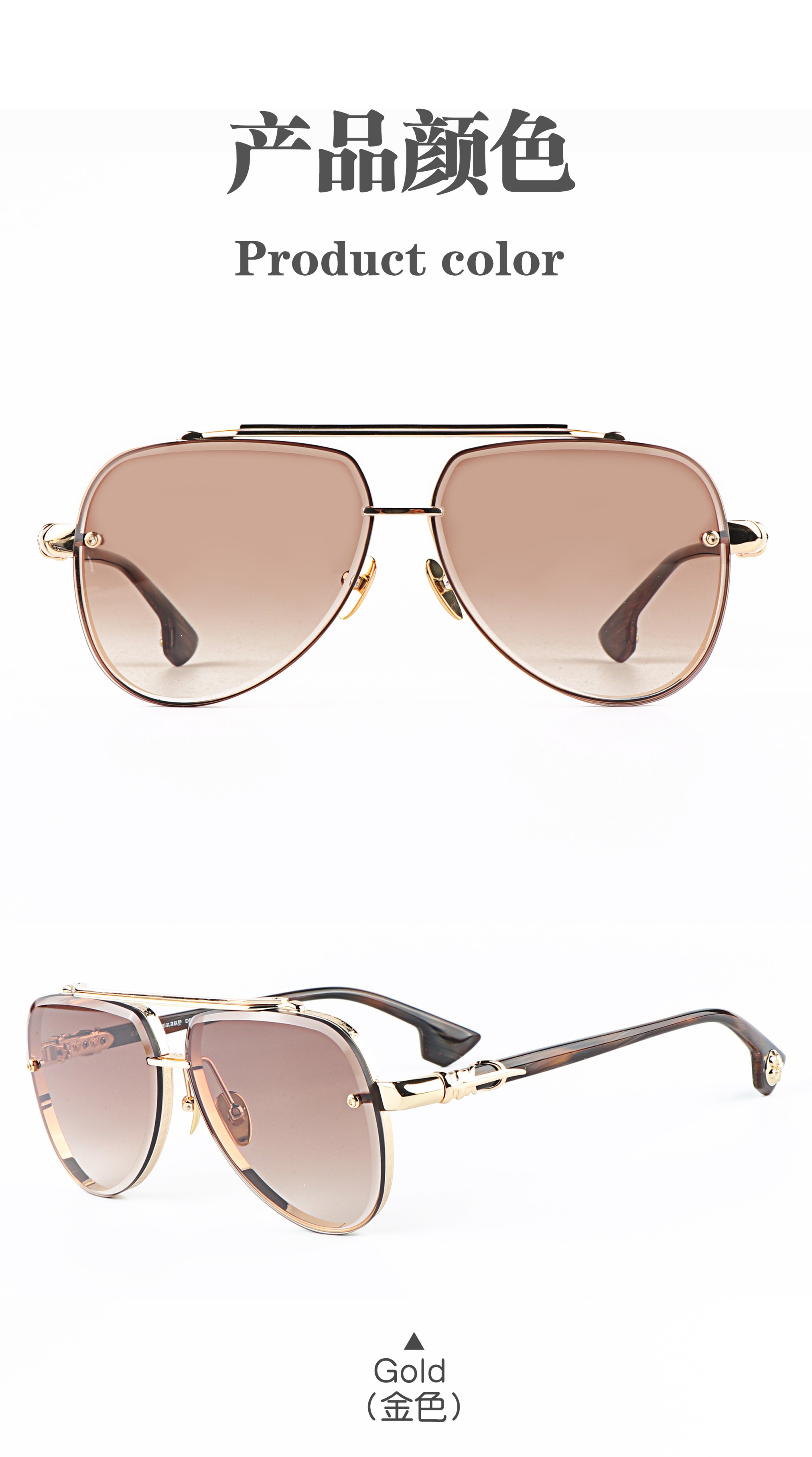 Popular Mens pilot Wooden Side Frames Oversized Men Women Beach Travel Uv Protection Customizable Sunglasses China Wholesaler
