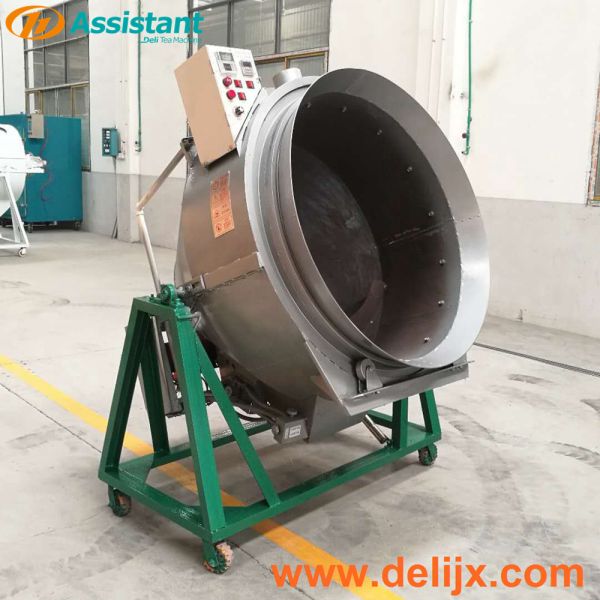DL-6CSTG-100 Orthodox Tea Leaf Roasting Fixation Pot with 0.5 kw Drive Motor Power