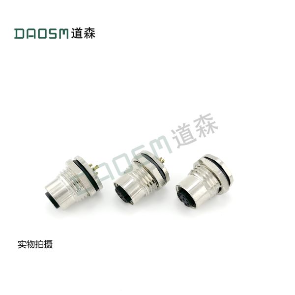High Voltage M12 Quick Disconnect Connector IP67 Rating And 250V Voltage Protection
