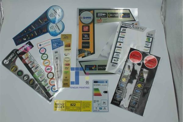 Digital Printed Transparent Labels Custom See Through Stickers With Pantone Color