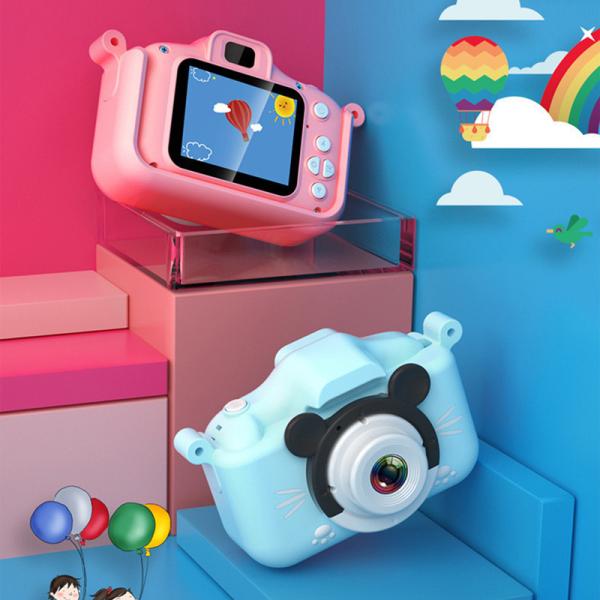 Selfie Enfants Résistant à l'eau Jouer à la caméra 1080P Cadeaux d'anniversaire de Noël 3.7V