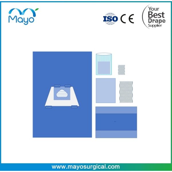Obstétrique chirurgie Un emballage de césarienne chirurgicale jetable avec sac de collecte