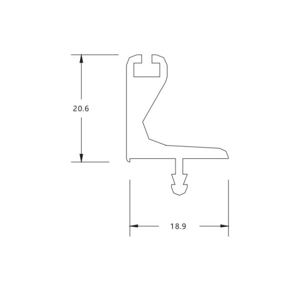 El tirón ocultado de aluminio del cajón de la cocina dirige resistente a la corrosión