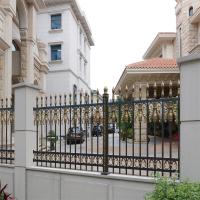 Réservoir en aluminium recouvert de poudre noire Balustrades Manches pour les ponts