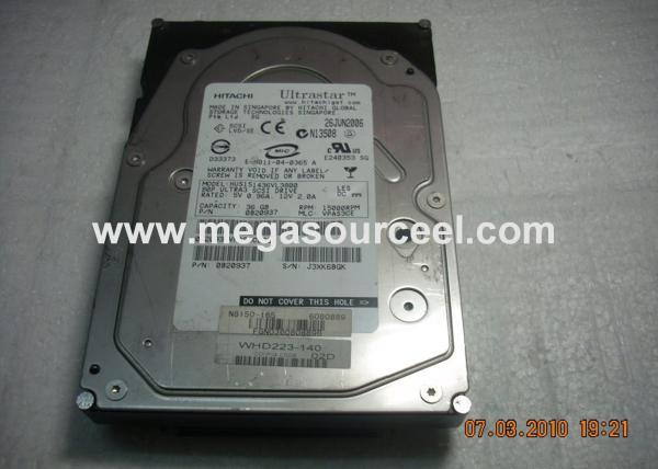 80 pin HP BF0368A4AC HGST HUS151436VL3800 3.5 inch 36.7 GB 15K RPM SCSI hard drive