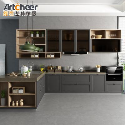 Cabine de cozinha de tamanho personalizado Organização de despensa e armazenamento para o design de casas de fazenda