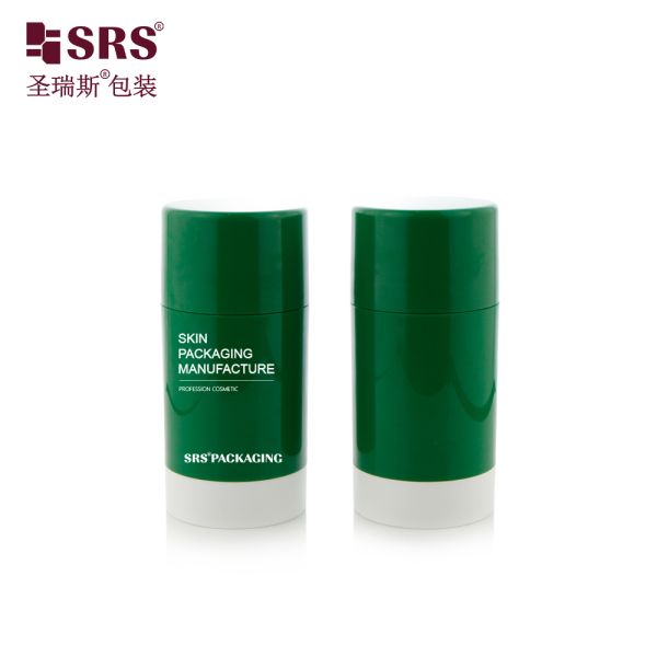 D048 Injection Custom Green Color Plastic PP PCR Deodorant Stick Container Wholesale Luxury Cosmetic Packaging