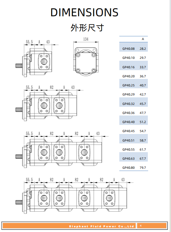 Parkers 7029122052 PGP620B0370AE2H3NT5P2C Hydraulic Gear Pump 6102161M91  For Fermec 965 Repairing