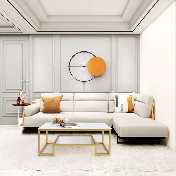 Изготовление на заказ OEM картины металла роскошного современного мраморного журнального стола минималистское