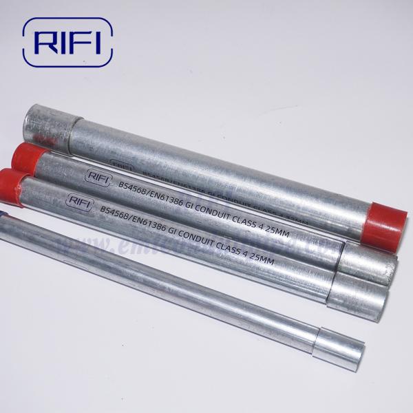 20 mm a 50 mm Q195 aço Bs4568/bs31 galvanizado a quente conduta de aço elétrico tubo conduta de metal