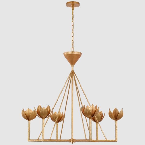 Modern Brass Crystal Chandelier Pendant Light with Adjustable Height Warm White 3500K and 5-Year Warranty