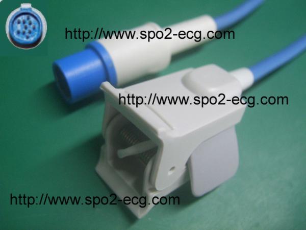 Flexible Hellige SPO2 Finger Sensor Round 10 Pin Medical Surgical Accessories