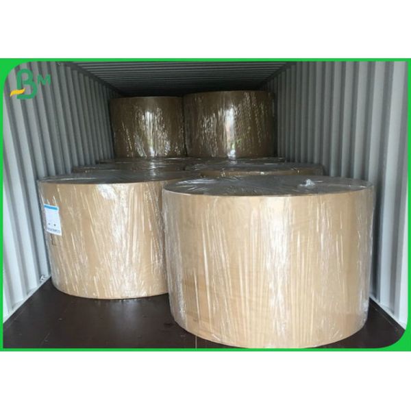 SGS Approved 70GSM 80GSM Brown Kraft Liner Paper For Making Shopping Bags