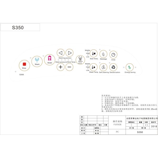 Electric Automatic Toilet Seat Cover Double Nozzle Design With Auto Wash Night Light